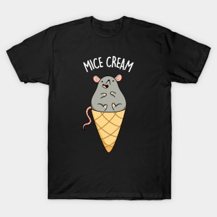 Mice Cream Funny Animal Pun T-Shirt